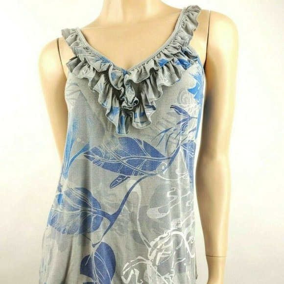 Anthropologie Anama Floral Print Ruffled Tank - Picture 2 of 8